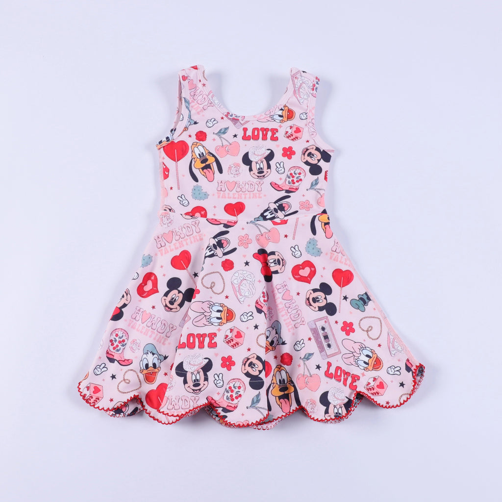 Howdy Hearts with attached Shorts - Adult/Child
