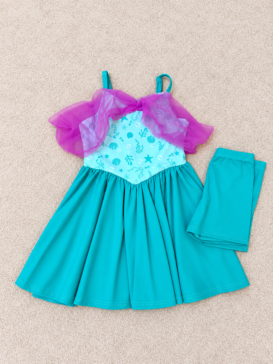 Ocean Dreams Athletic Dress, Adult/Child- Ready to Ship