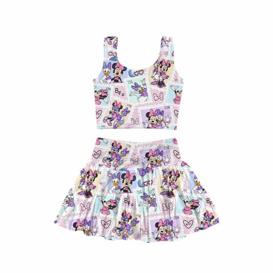 Besties Two Piece with Attached Shorts - Adult/Child. Ready to Ship