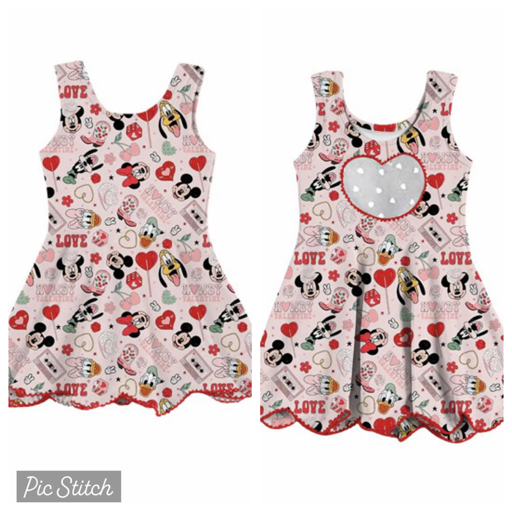 Howdy Hearts with attached Shorts - Adult/Child