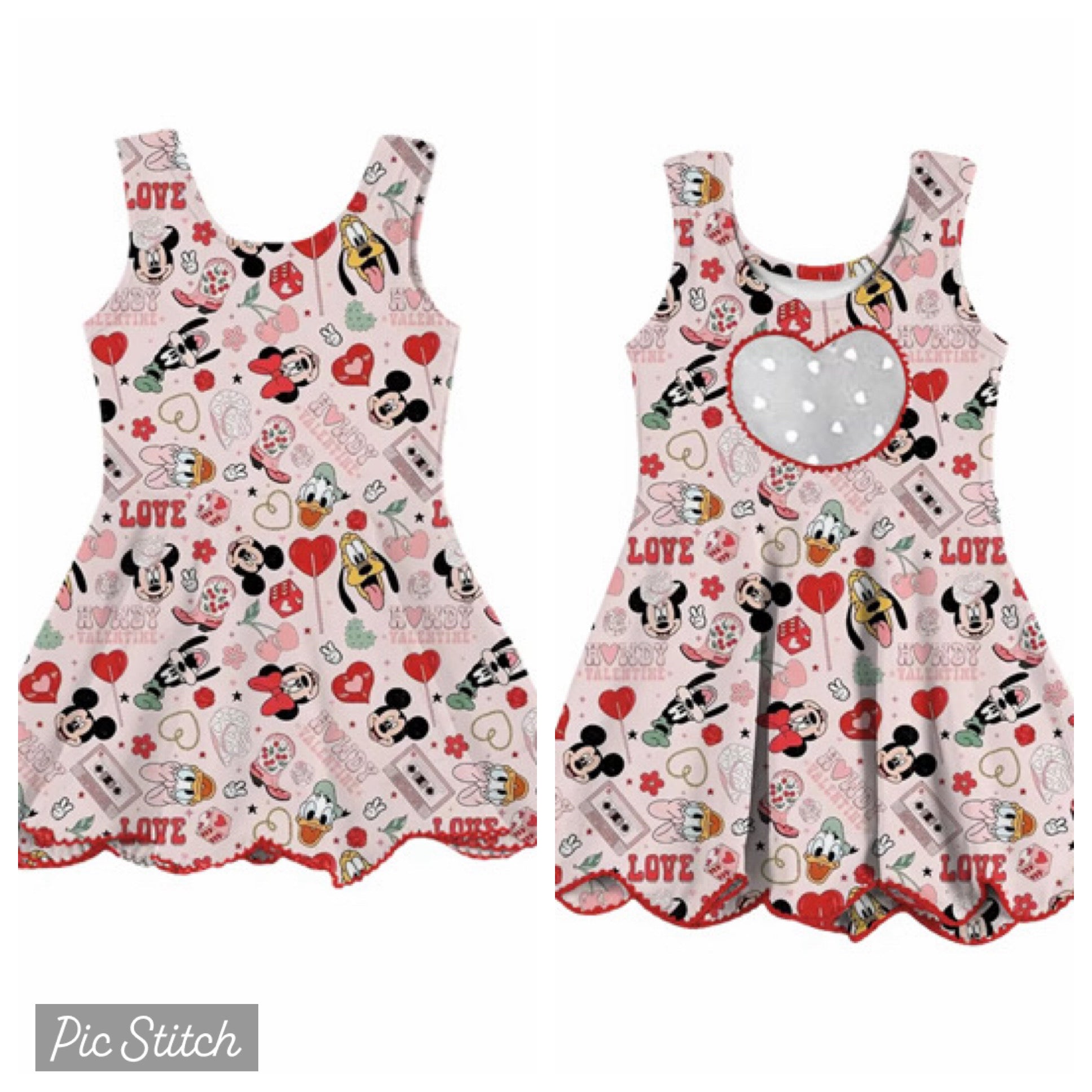 Howdy Hearts with attached Shorts - Adult/Child