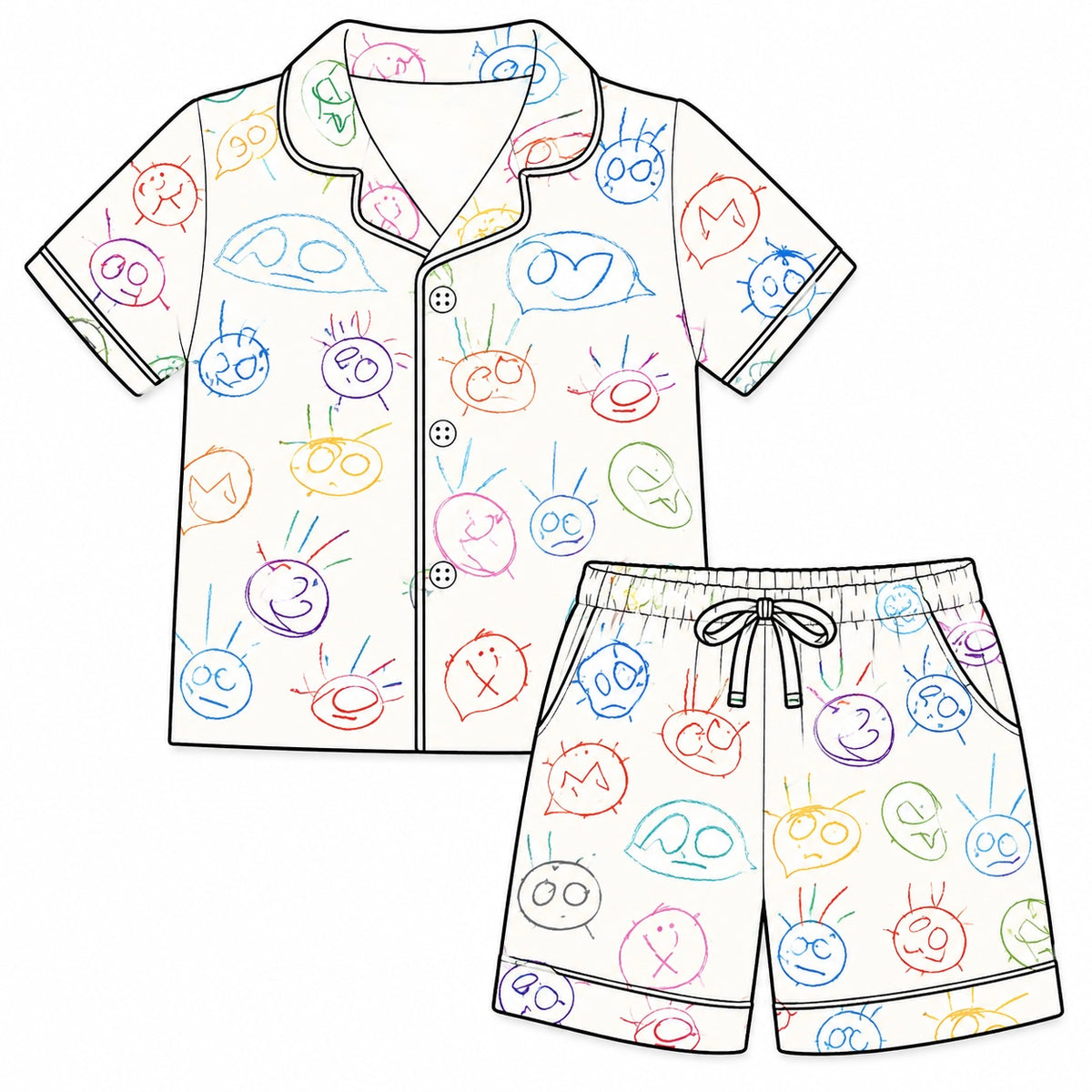 Custom Artwork Bamboo PJs- Adult/Child