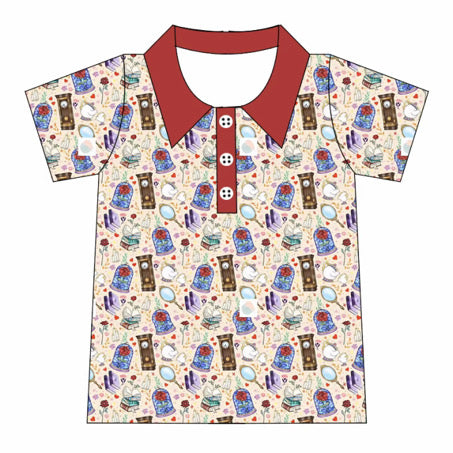 Enchanted Rose Princess Polo Shirt- Adult/Child- PreOrder