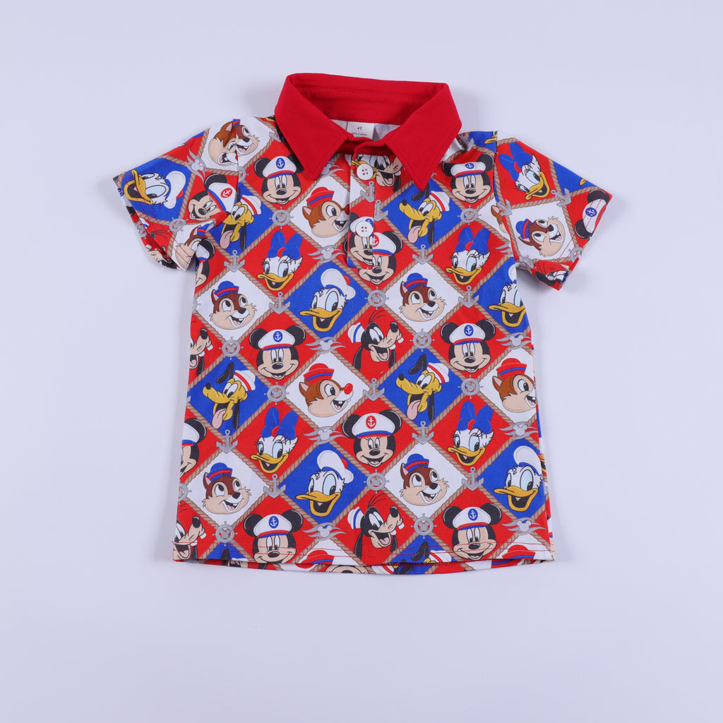 Nautical Friends Polo Shirt- Adult/Child- RTS