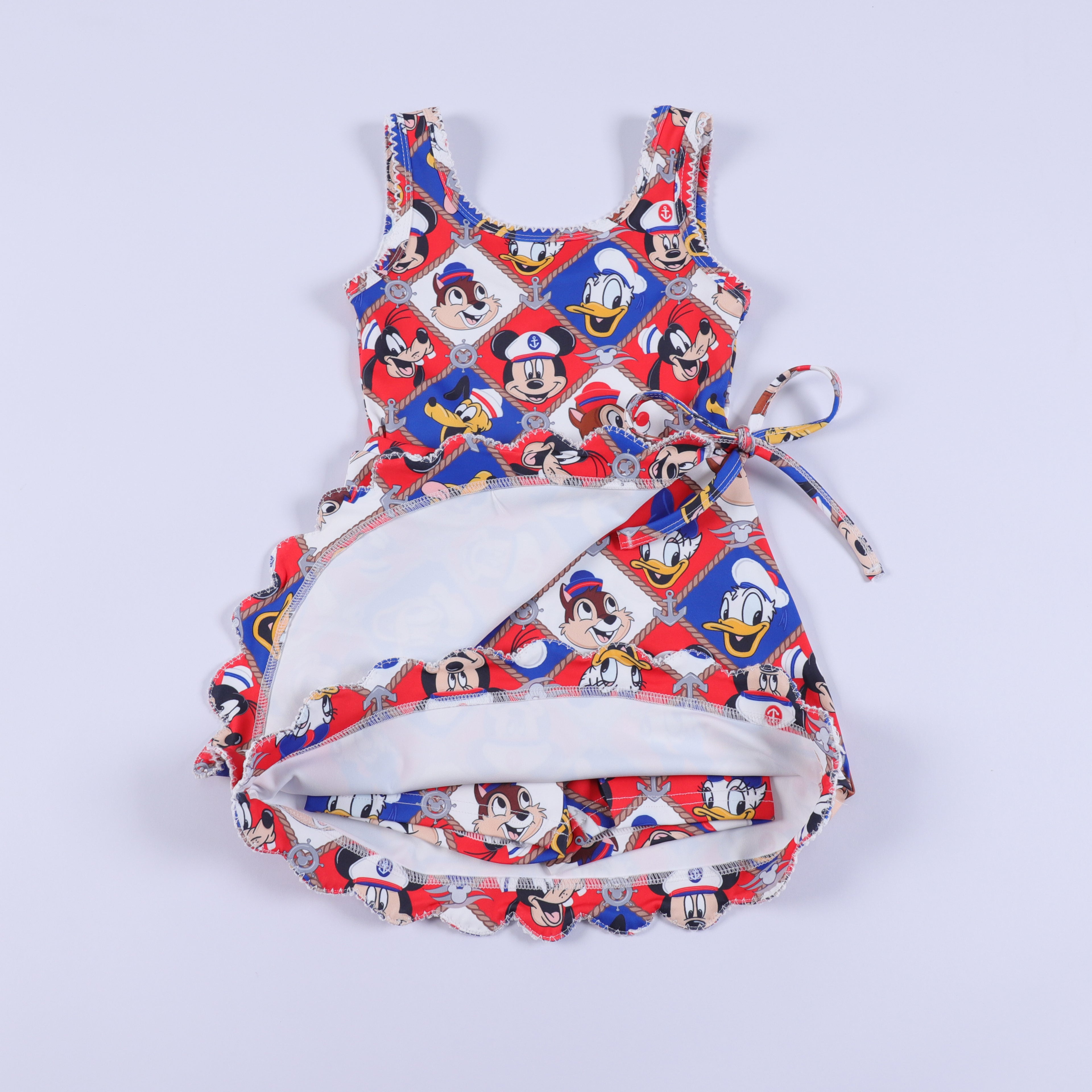 Nautical Friends Dress with Attached Shorts - Adult/Child. Ready to Ship