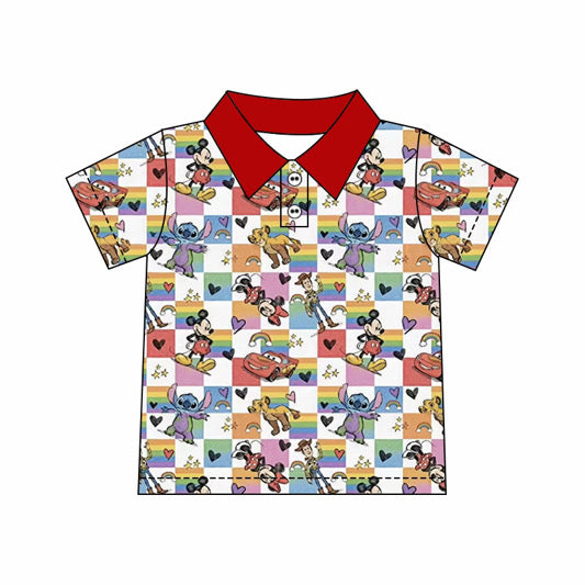 Mouse & Cars Polo Shirt- Adult/Child. Ready to Ship
