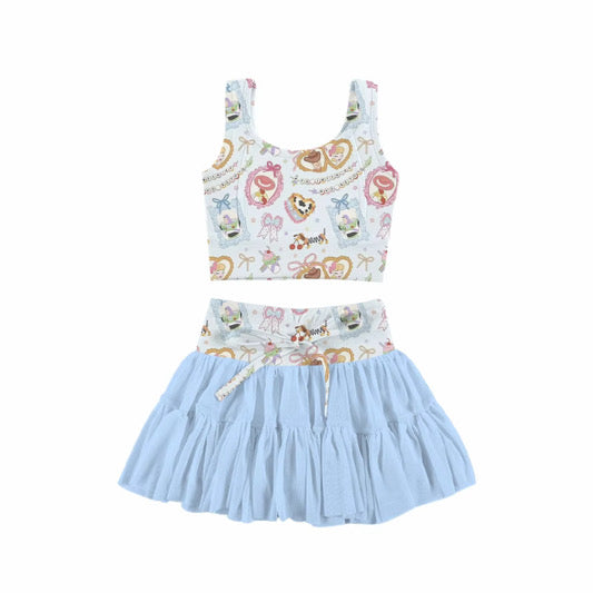Toys in Blue Two Piece- Adult/Child. Ready to Ship