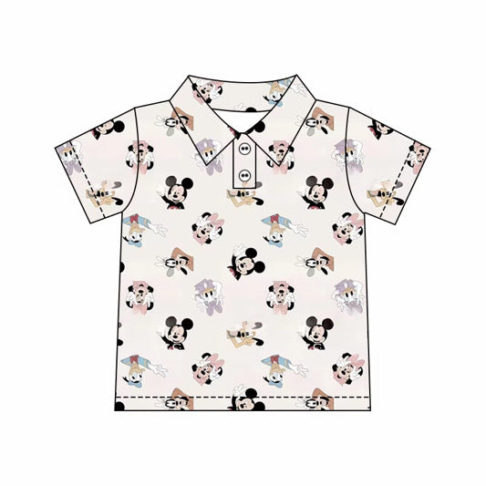 Winking Mouse Polo Shirt- Adult/Child. Ready to Ship