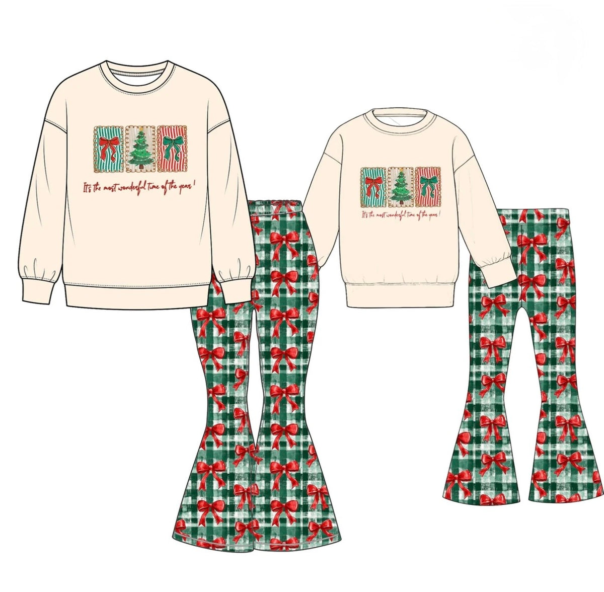 Holiday Bows Set, Adult/Child- PreOrder