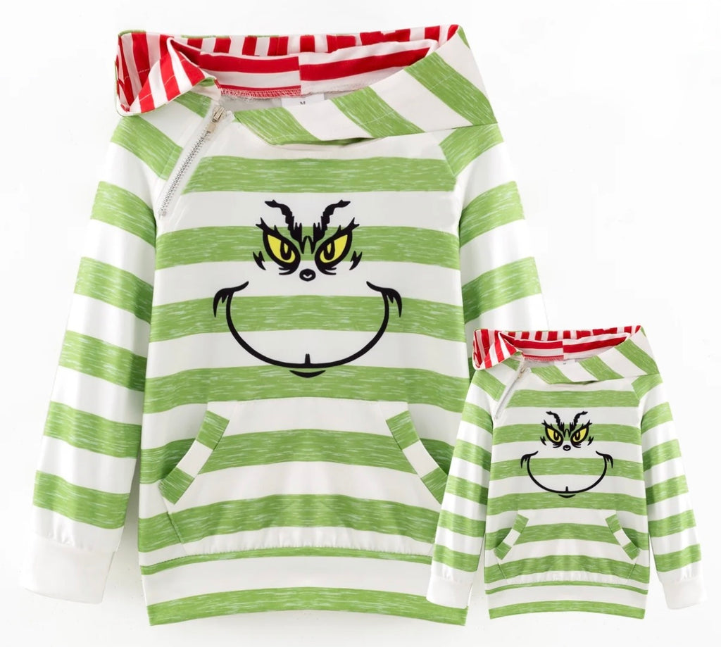 Mean One Hooded Shirt, Adult/Child- PreOrder