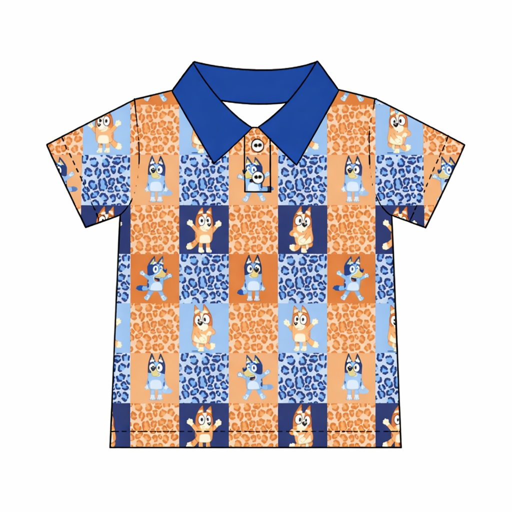 Paw Print Polo Shirt- Adult/Child- Ready to Ship