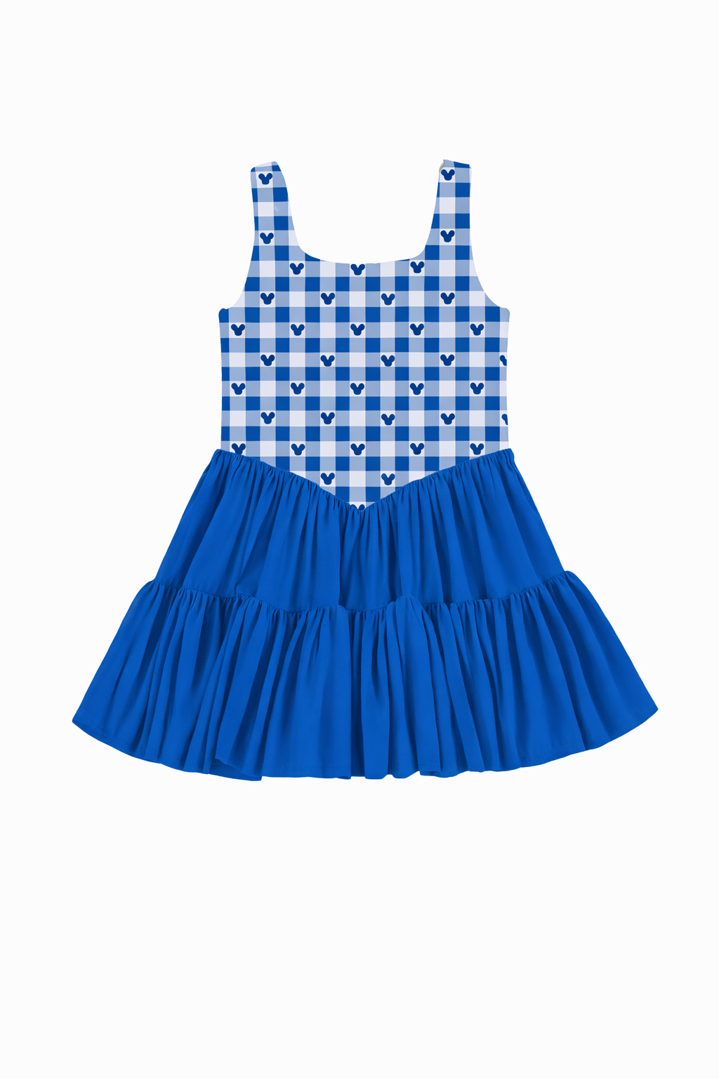 Blue Gingham Two Piece, Adult/Child- Ready to Ship
