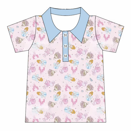 Glass Slipper Princess Polo Shirt- Adult/Child- PreOrder