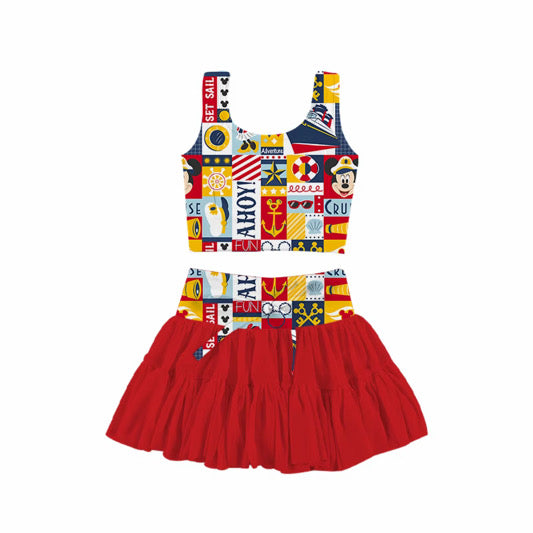 Ahoy Matey Cruise with Mesh Skirt/Attached Shorts - Adult/Child (Ready to Ship)