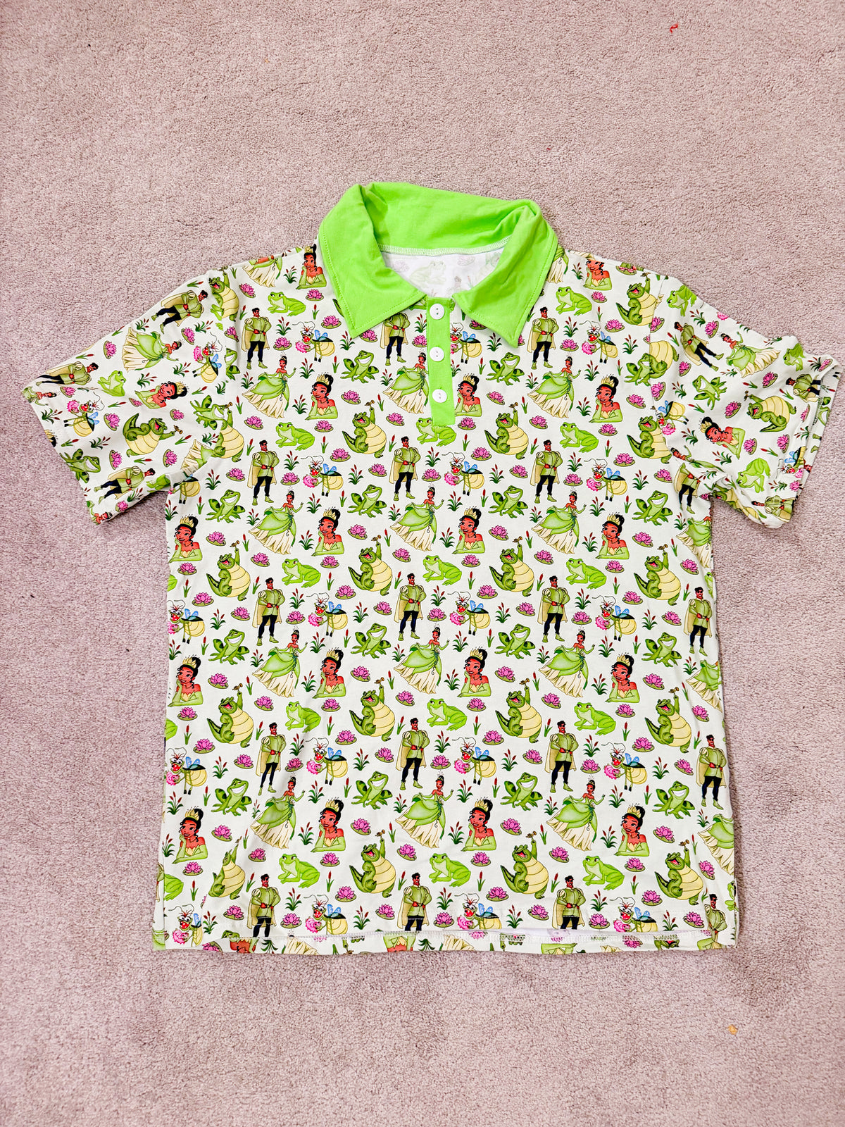 Royal Frog Polo Shirt- Adult/Child- Ready to Ship