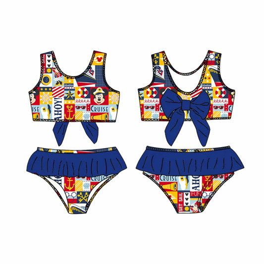 Ahoy Matey Two Piece Bathing Suit - Adult/Child. Ready to Ship